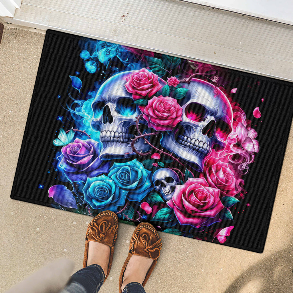 Couple Skull Rubber Doormat I Could Be Your Best Friend Or Your Worst Fucking Enemy