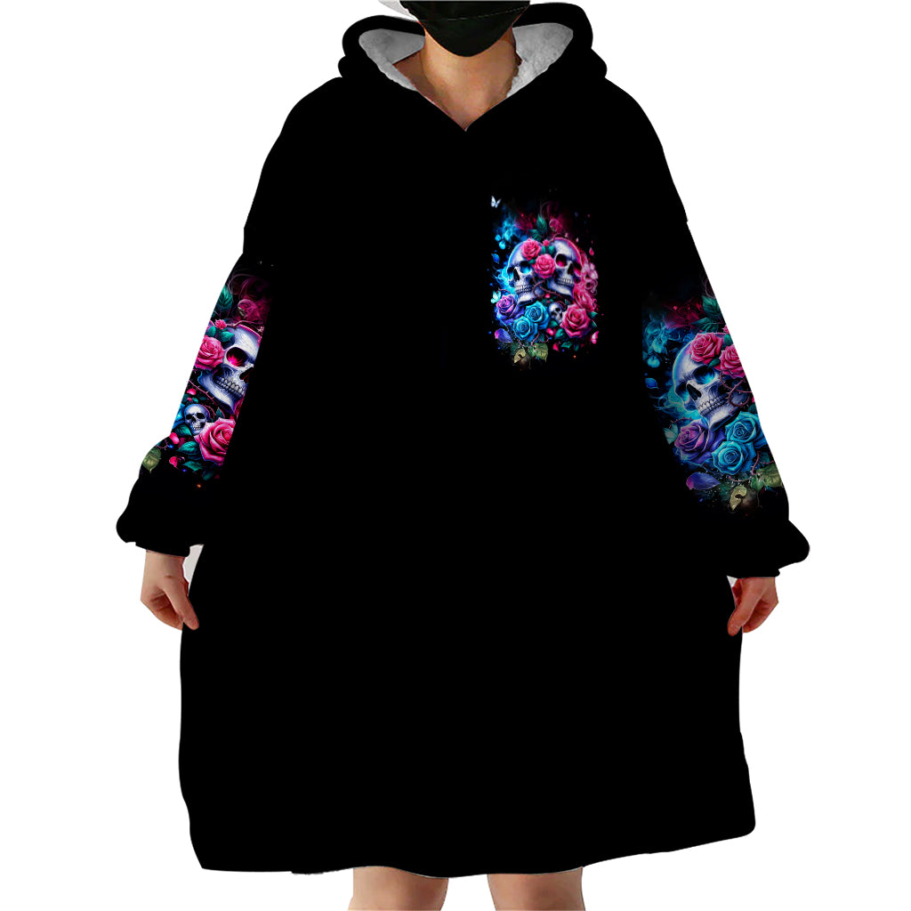 Couple Skull Wearable Blanket Hoodie I Could Be Your Best Friend Or Your Worst Fucking Enemy