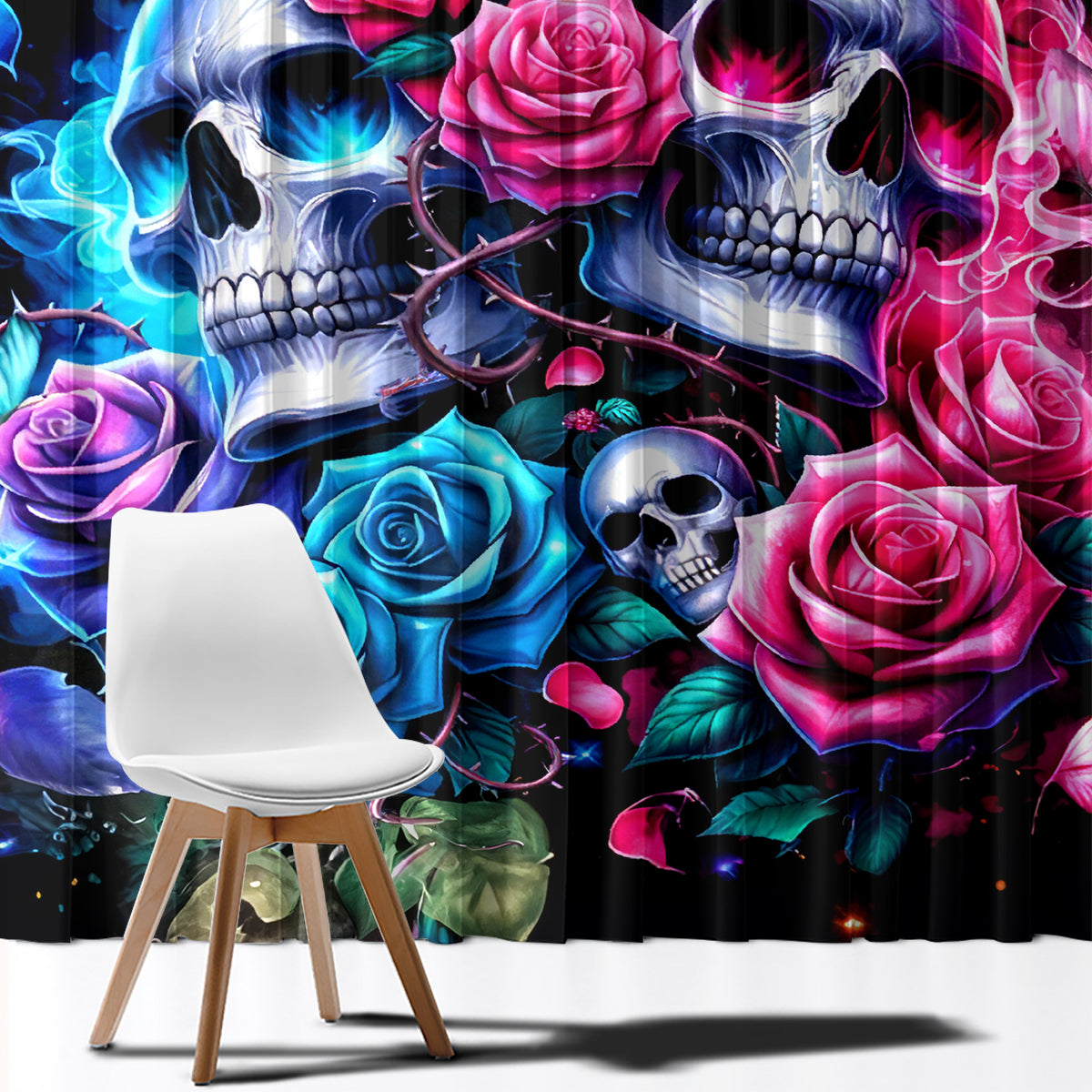 Couple Skull Window Curtain I Could Be Your Best Friend Or Your Worst Fucking Enemy