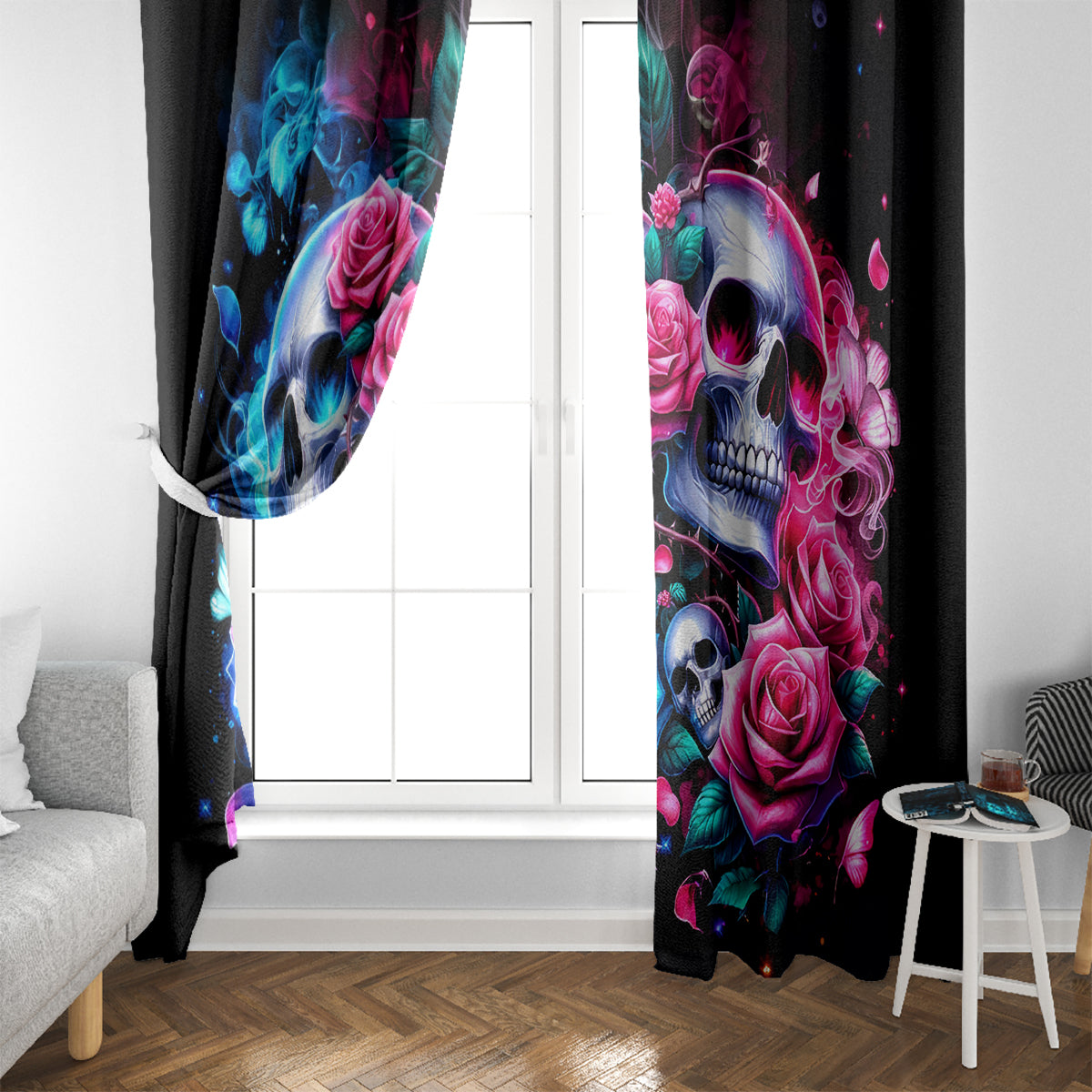 Couple Skull Window Curtain I Could Be Your Best Friend Or Your Worst Fucking Enemy