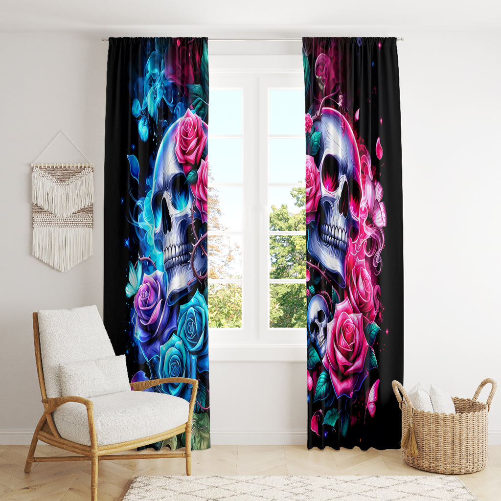 Couple Skull Window Curtain I Could Be Your Best Friend Or Your Worst Fucking Enemy