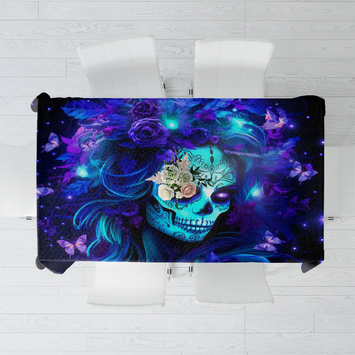 Skull Girl Tablecloth Yes I'm A Bitch But Not Yours