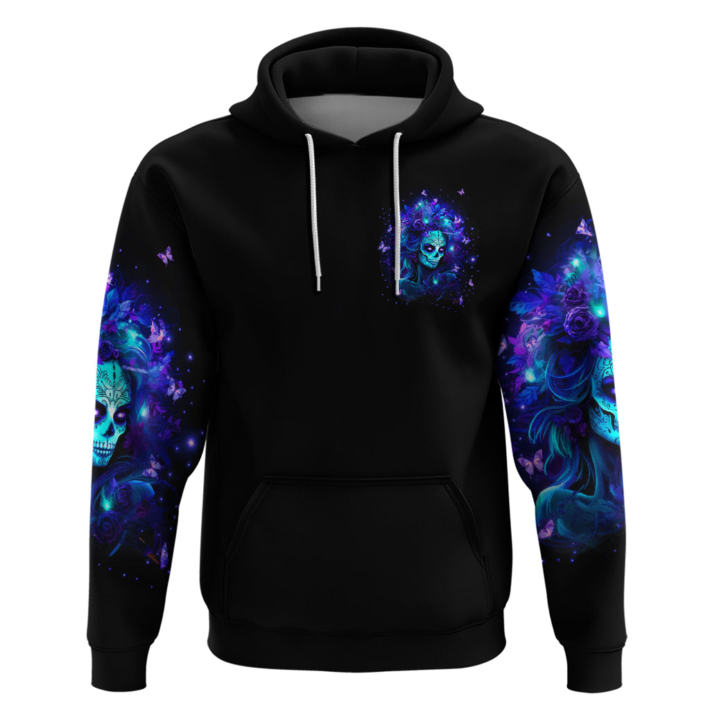 Skull Girl Zip Hoodie Yes I'm A Bitch But Not Yours