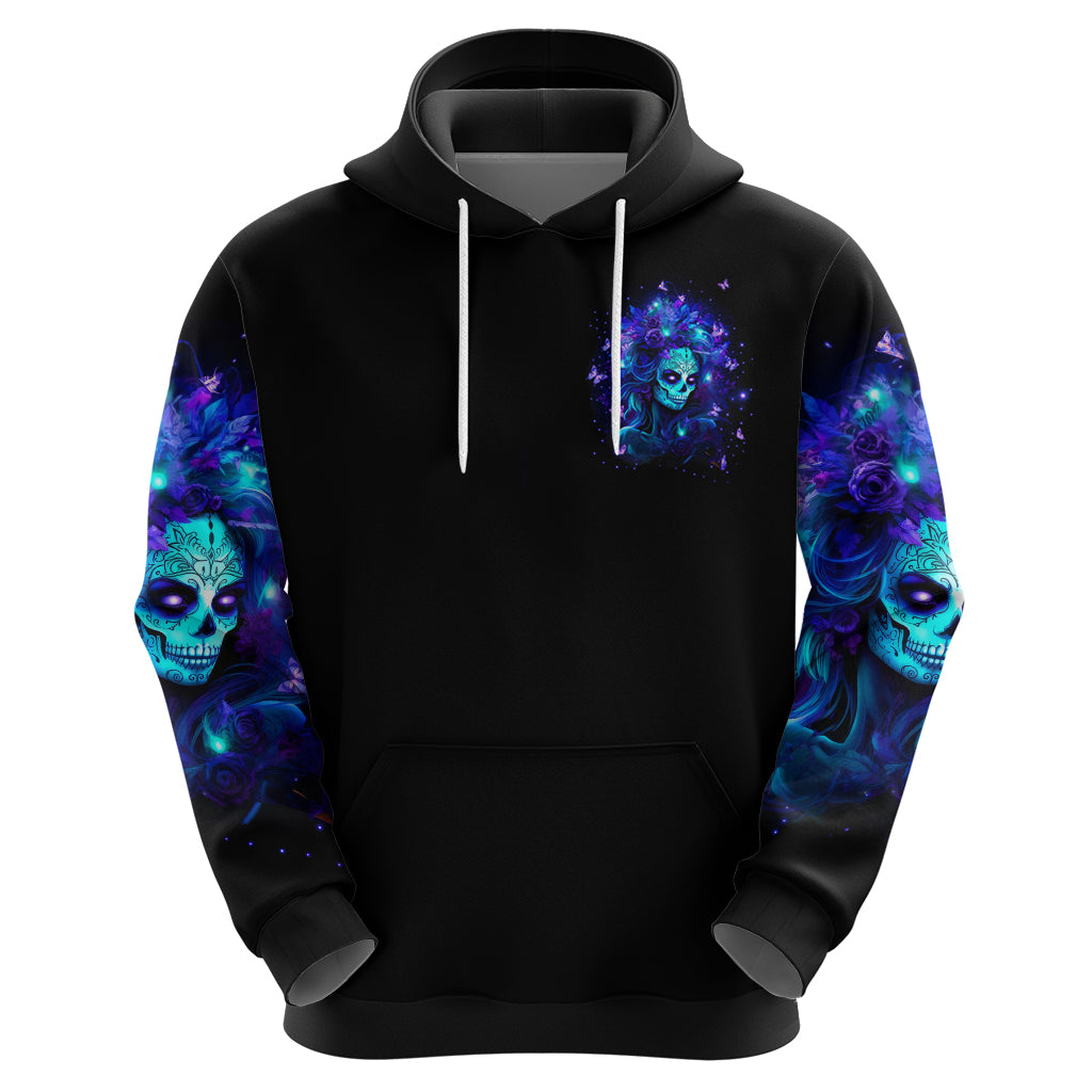 Skull Girl Zip Hoodie Yes I'm A Bitch But Not Yours