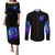Flame Girl Skull Couples Matching Puletasi and Long Sleeve Button Shirt The Good Girl In Me Got Tired Of The Bullshit
