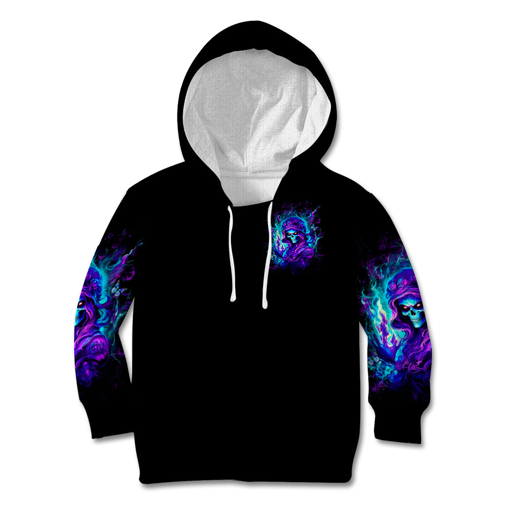 Flame Girl Skull Kid Hoodie The Good Girl In Me Got Tired Of The Bullshit