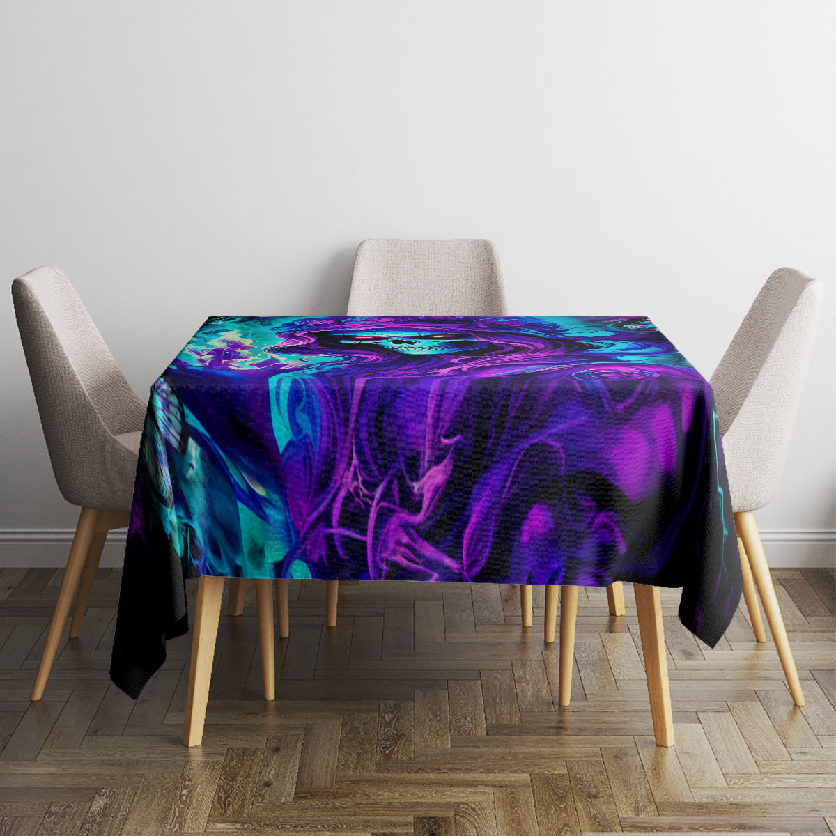 Flame Girl Skull Tablecloth The Good Girl In Me Got Tired Of The Bullshit