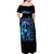 Flame Girl Skull Off Shoulder Maxi Dress The Good Girl In Me Got Tired Of The Bullshit