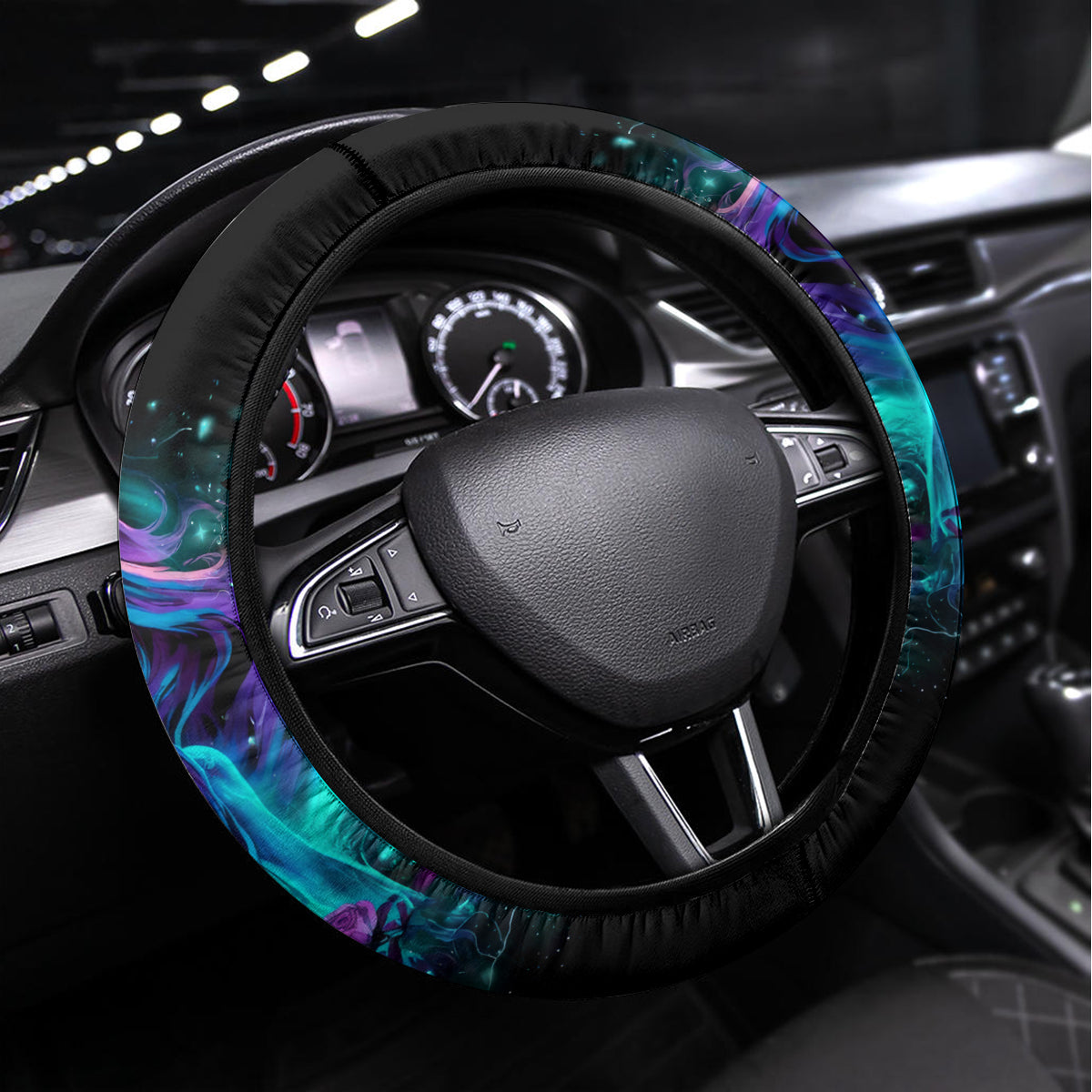 Flame Girl Skull Steering Wheel Cover The Good Girl In Me Got Tired Of The Bullshit