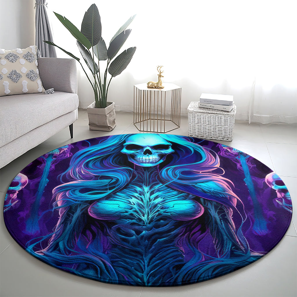 Witch Skull Round Carpet Wake Up Beasuty I't Time To Beast