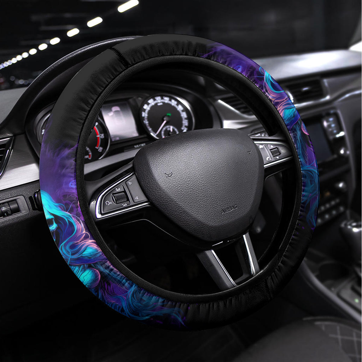 Witch Skull Steering Wheel Cover Wake Up Beasuty I't Time To Beast