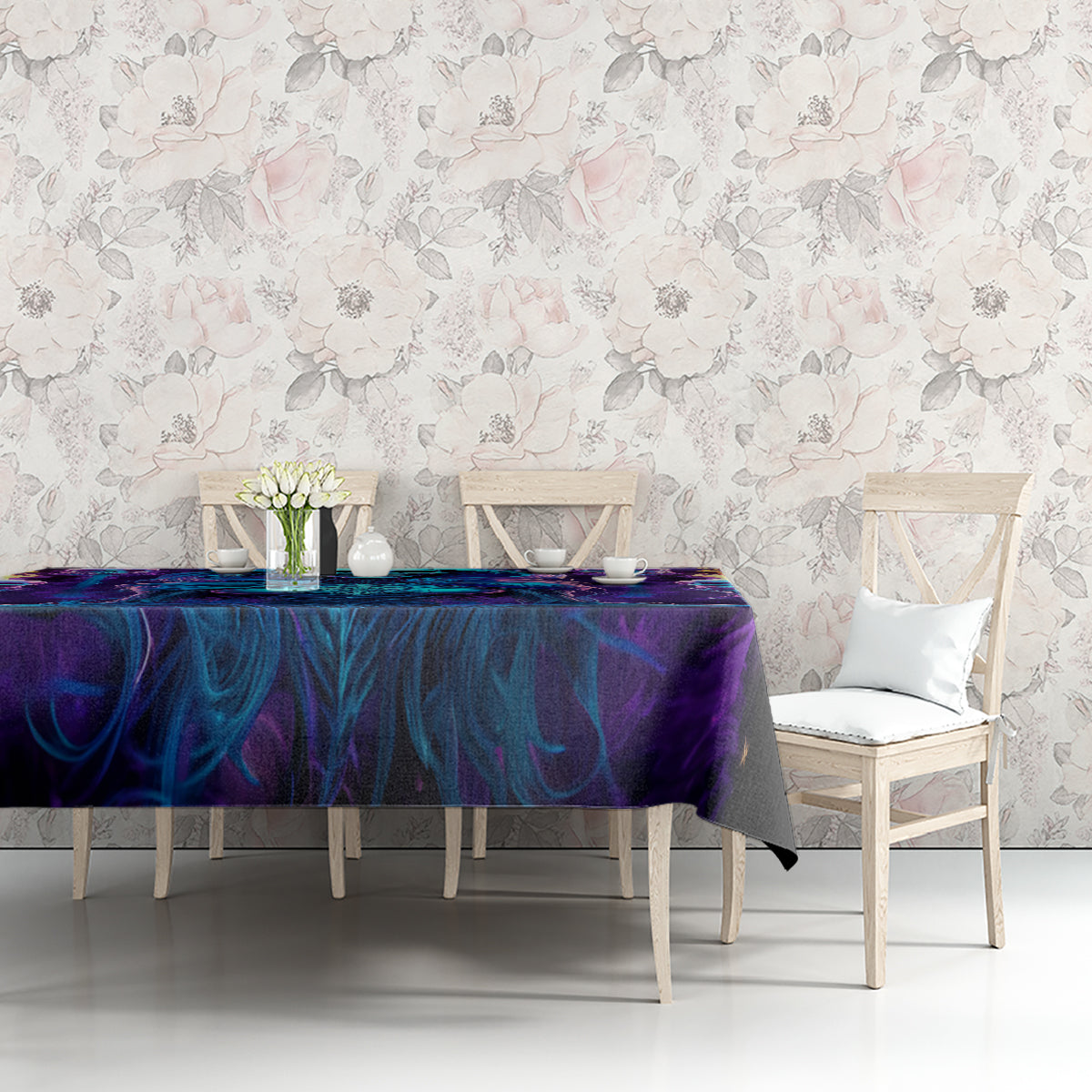 Witch Skull Tablecloth Wake Up Beasuty I't Time To Beast
