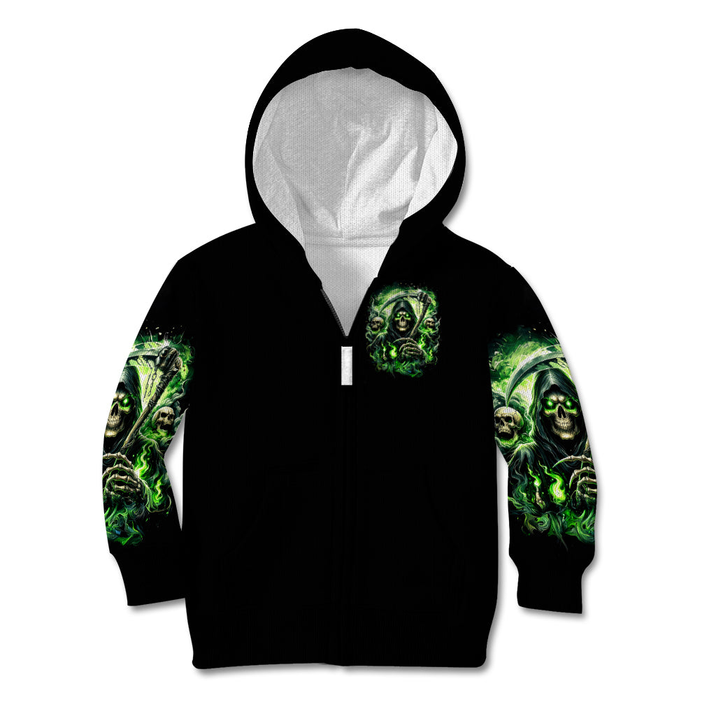 Flame Reaper Skull Kid Hoodie I'm Not Anti Social I'm Just Not User Friendly