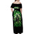 Flame Reaper Skull Off Shoulder Maxi Dress I'm Not Anti Social I'm Just Not User Friendly