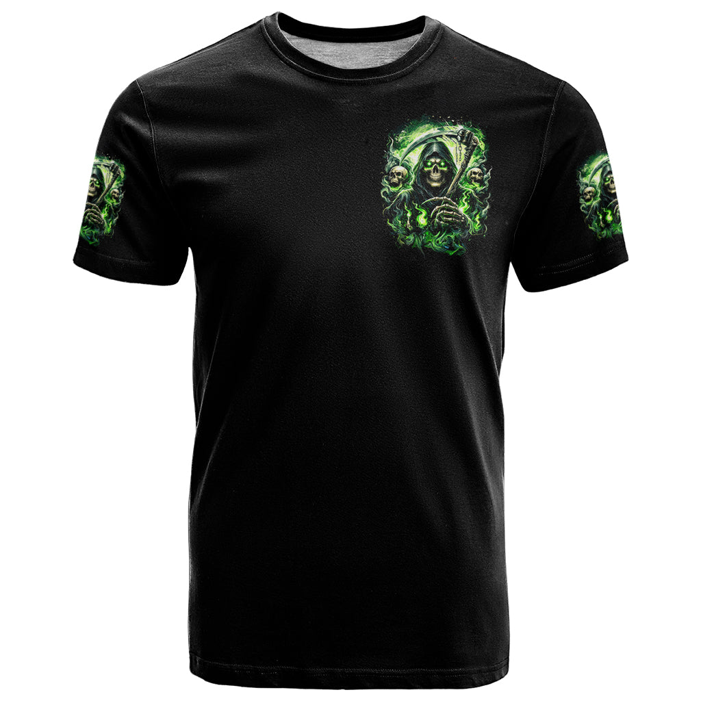 Flame Reaper Skull T Shirt I'm Not Anti Social I'm Just Not User Friendly