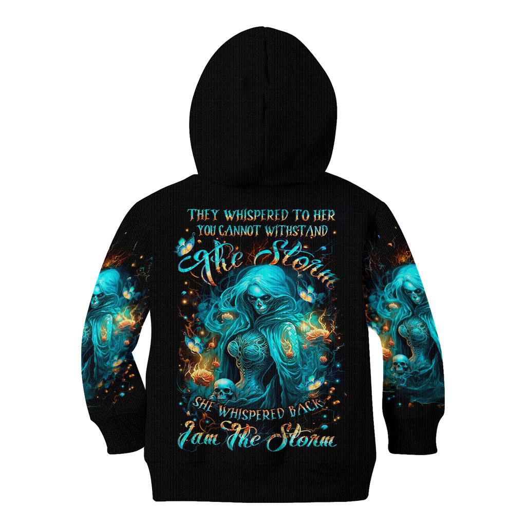 Witch Skull Kid Hoodie She Whispered Back Iam The Storm