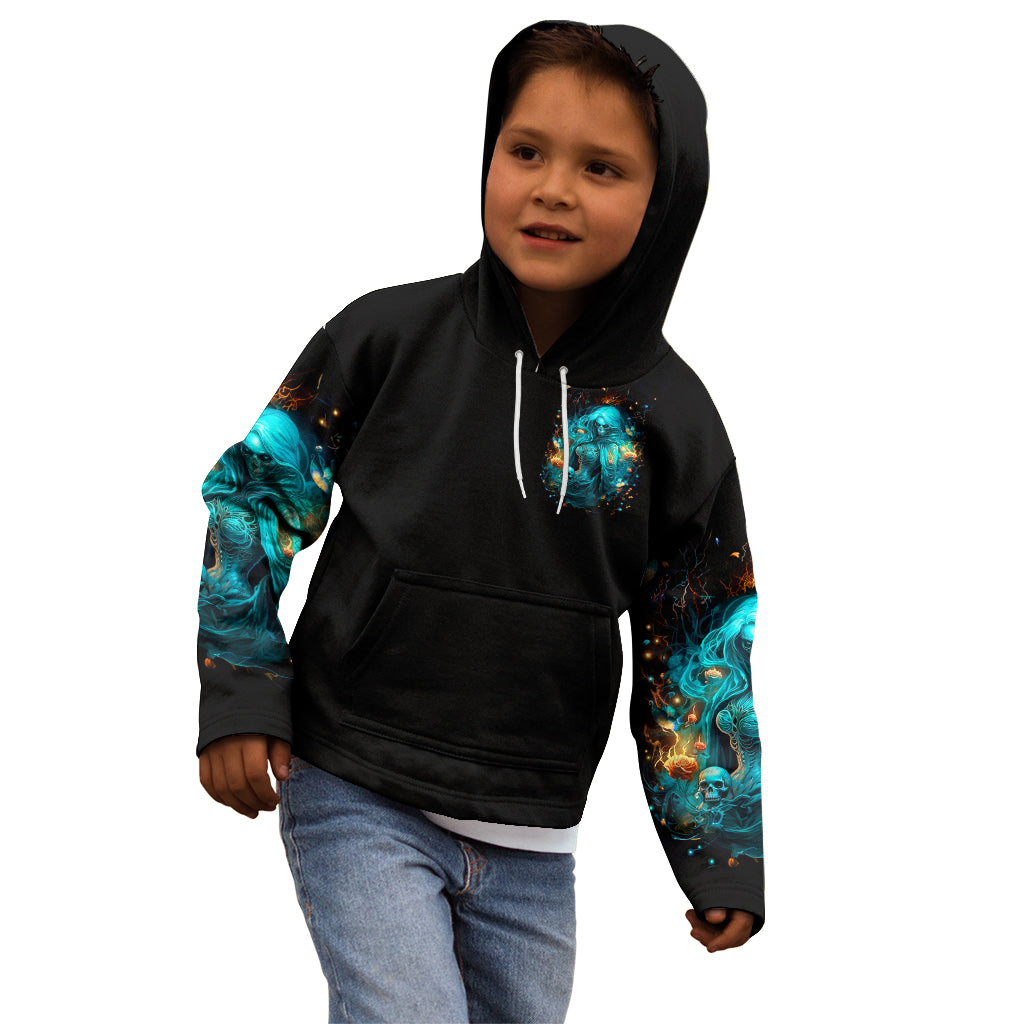 Witch Skull Kid Hoodie She Whispered Back Iam The Storm