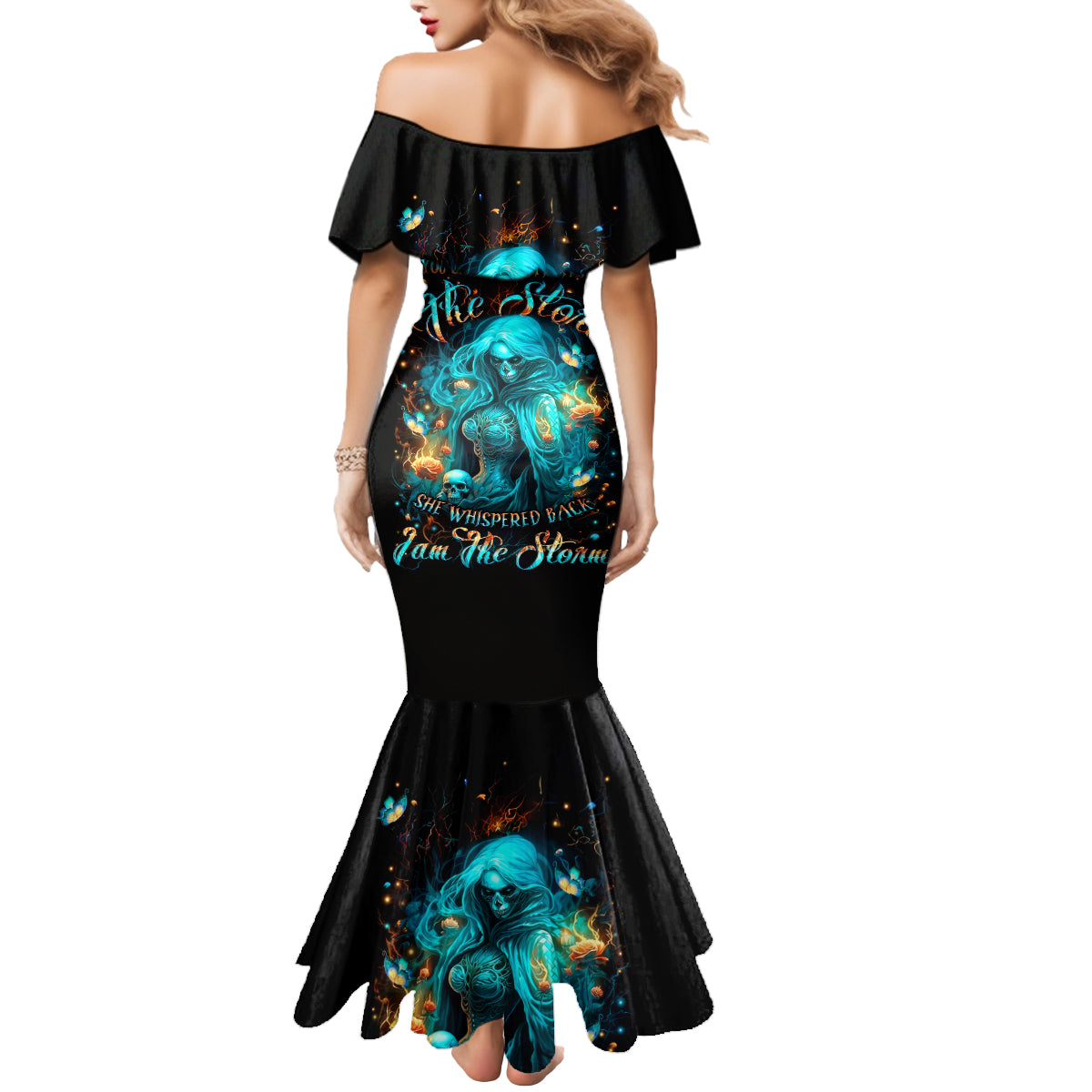 Witch Skull Mermaid Dress She Whispered Back Iam The Storm