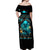 Witch Skull Off Shoulder Maxi Dress She Whispered Back Iam The Storm