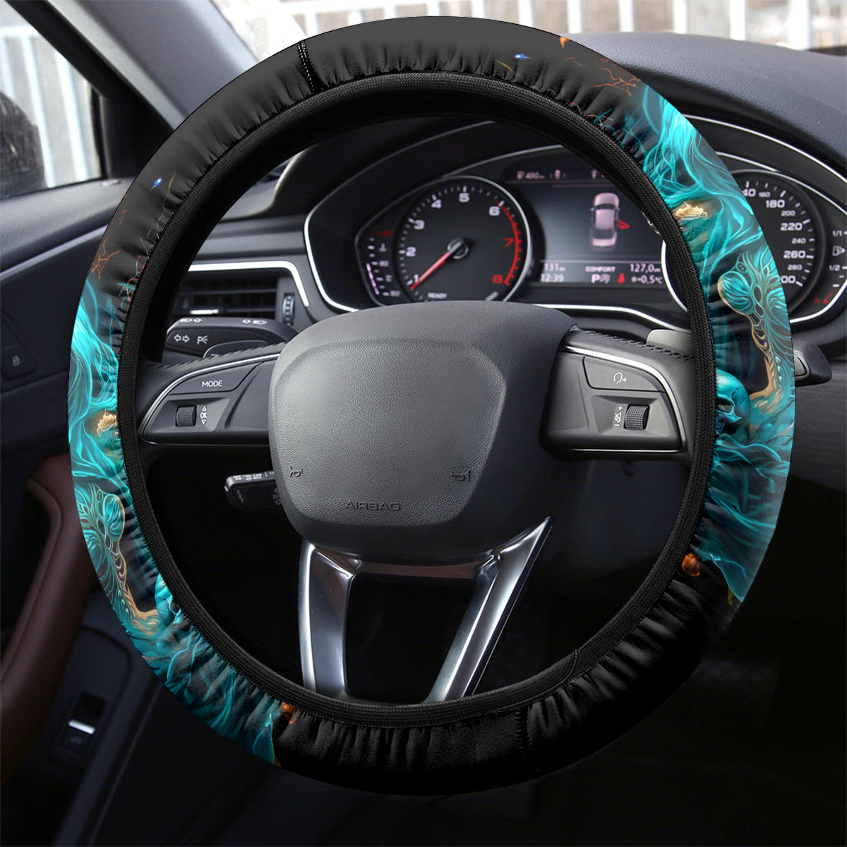 Witch Skull Steering Wheel Cover She Whispered Back Iam The Storm