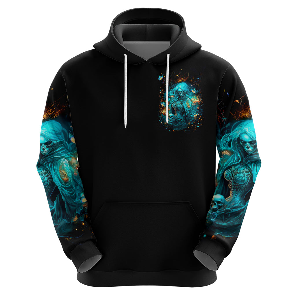 Witch Skull Zip Hoodie She Whispered Back Iam The Storm
