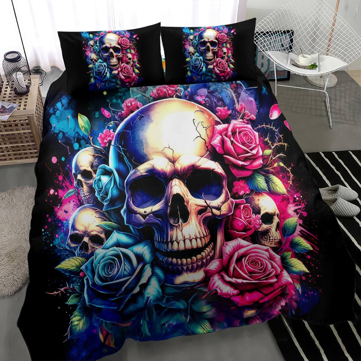 Rose Skull Bedding Set Assuming I Was Like Most Girls Was Your First Mistake