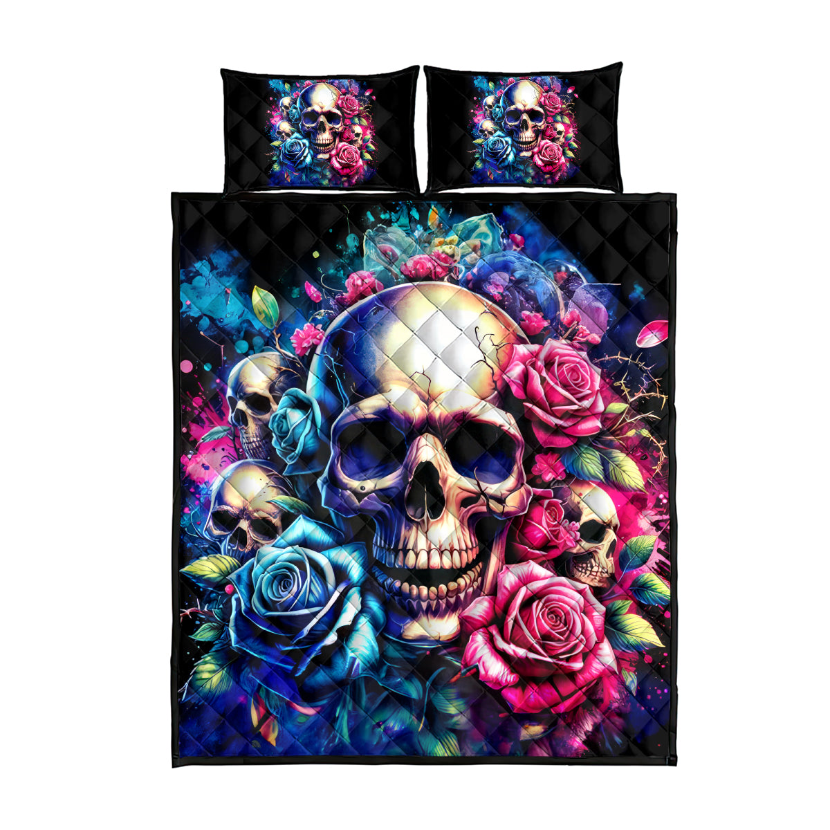 Rose Skull Quilt Bed Set Assuming I Was Like Most Girls Was Your First Mistake