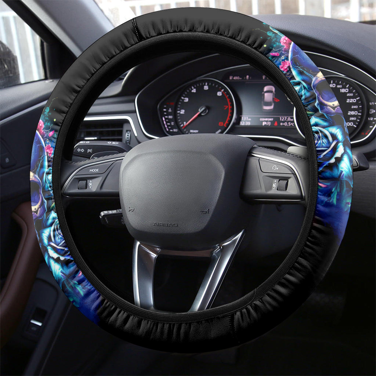 Rose Skull Steering Wheel Cover Assuming I Was Like Most Girls Was Your First Mistake