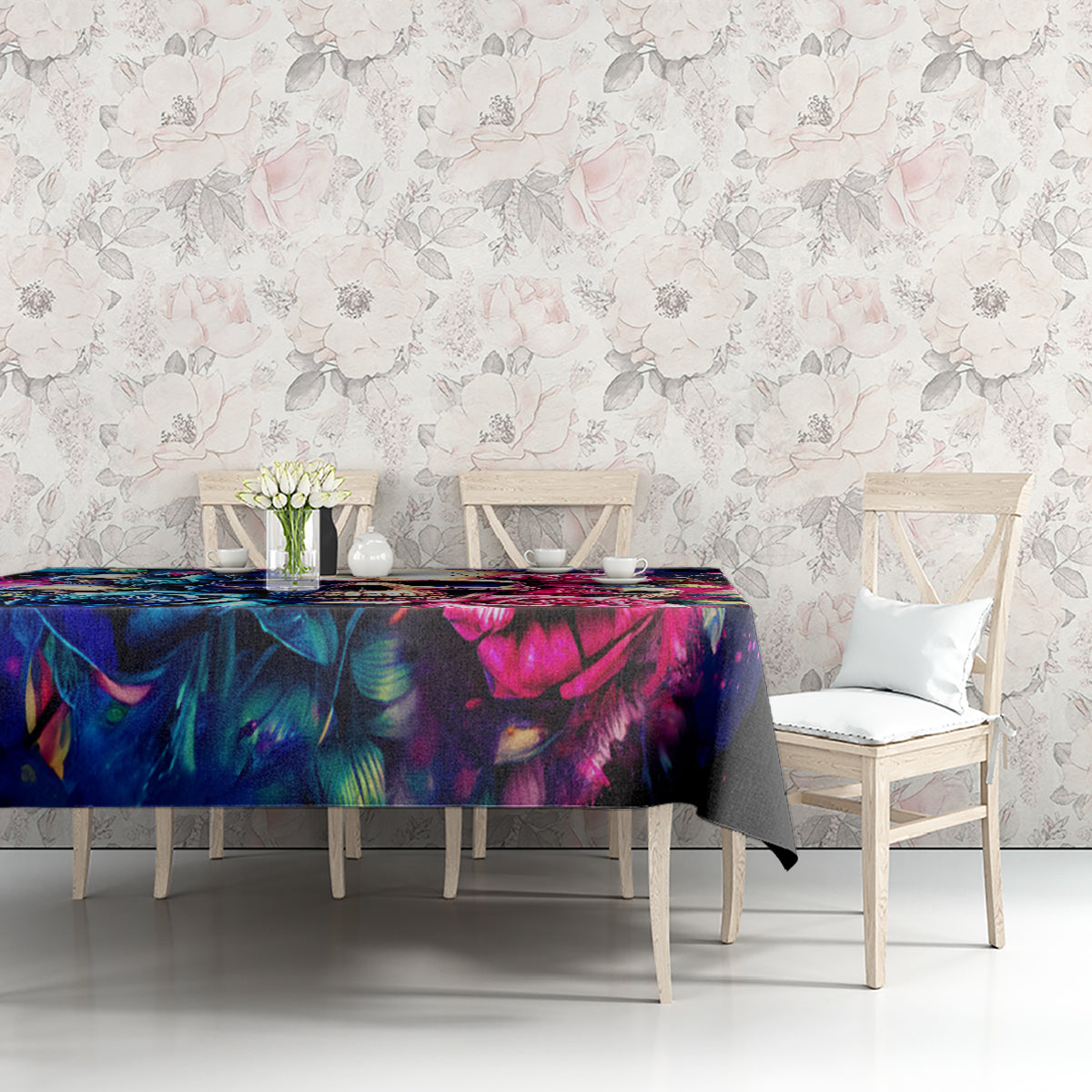 Rose Skull Tablecloth Assuming I Was Like Most Girls Was Your First Mistake