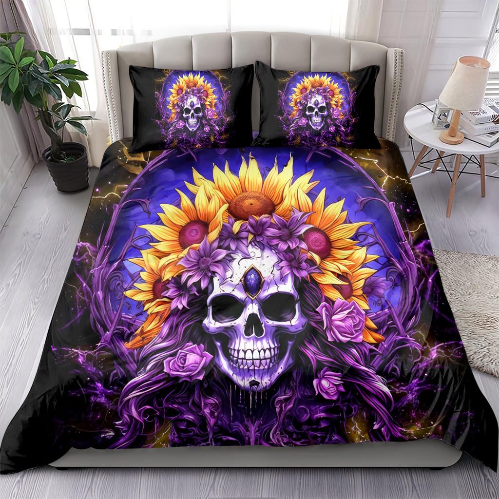 Sunflower Skull Bedding Set She Is Sunshine Mixed With A Little Hurricane