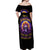 Sunflower Skull Off Shoulder Maxi Dress She Is Sunshine Mixed With A Little Hurricane