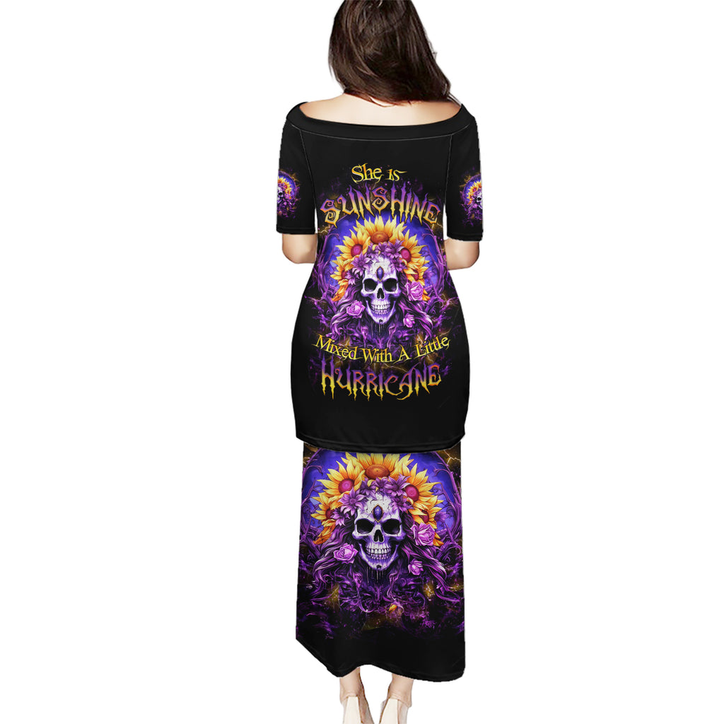 Sunflower Skull Puletasi She Is Sunshine Mixed With A Little Hurricane