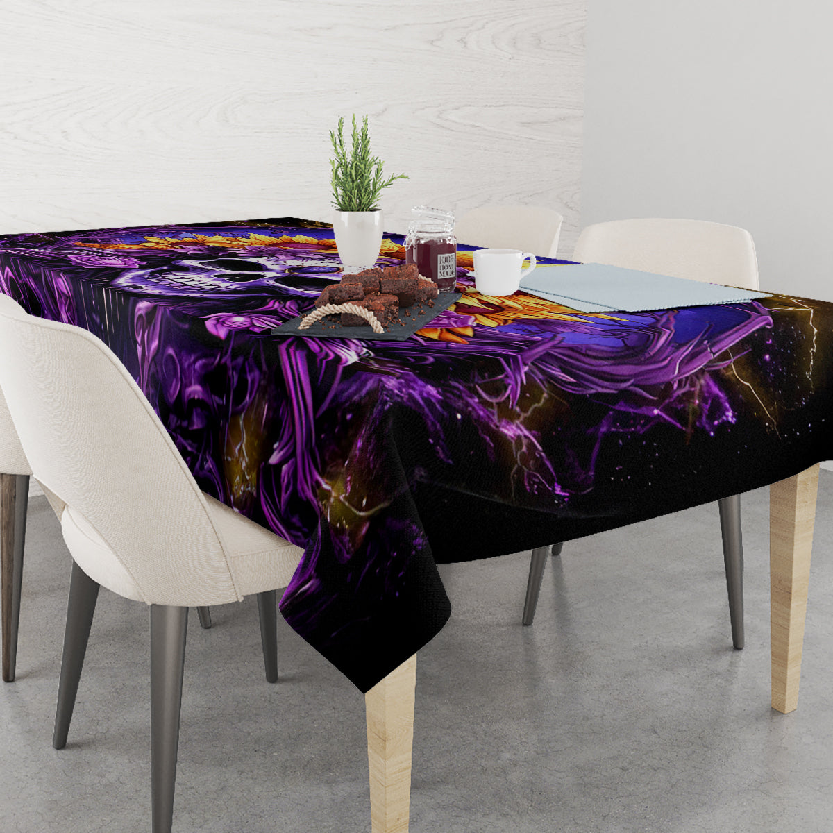 Sunflower Skull Tablecloth She Is Sunshine Mixed With A Little Hurricane