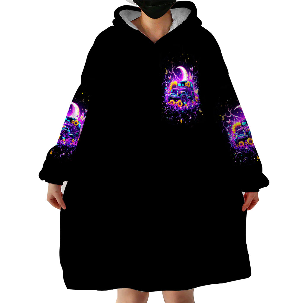 Nigh Jeep Wearable Blanket Hoodie Jeep Girls Are Sunshine Mixed With A Little Hurricane
