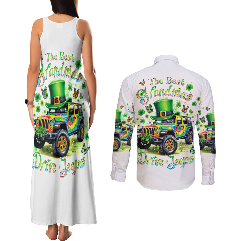 Irish Jeep Couples Matching Tank Maxi Dress and Long Sleeve Button Shirt The Best Grandmas Drive Jeeps