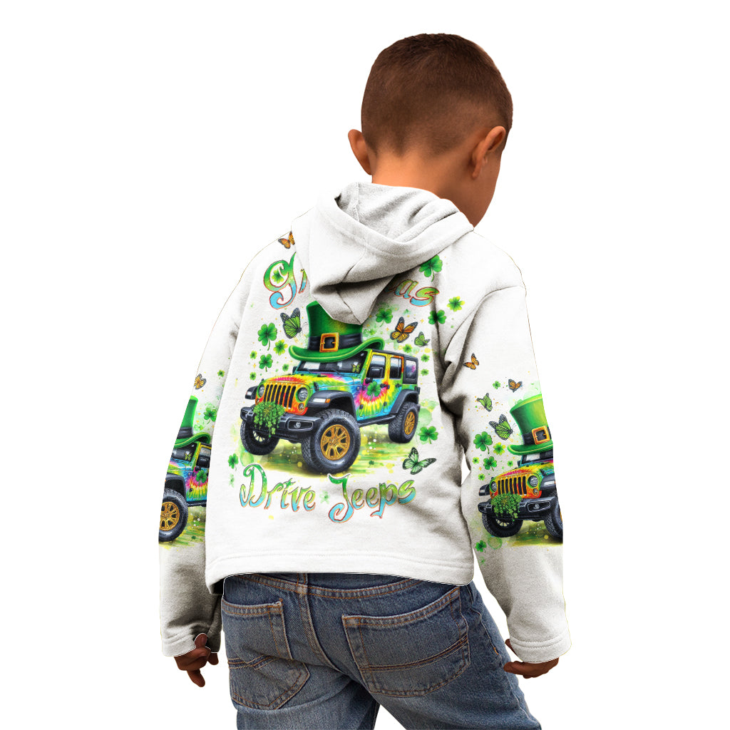 Irish Jeep Kid Hoodie The Best Grandmas Drive Jeeps