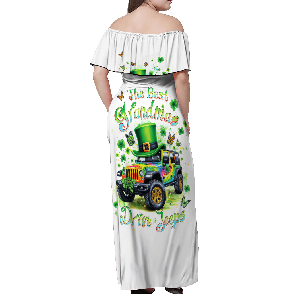 Irish Jeep Off Shoulder Maxi Dress The Best Grandmas Drive Jeeps
