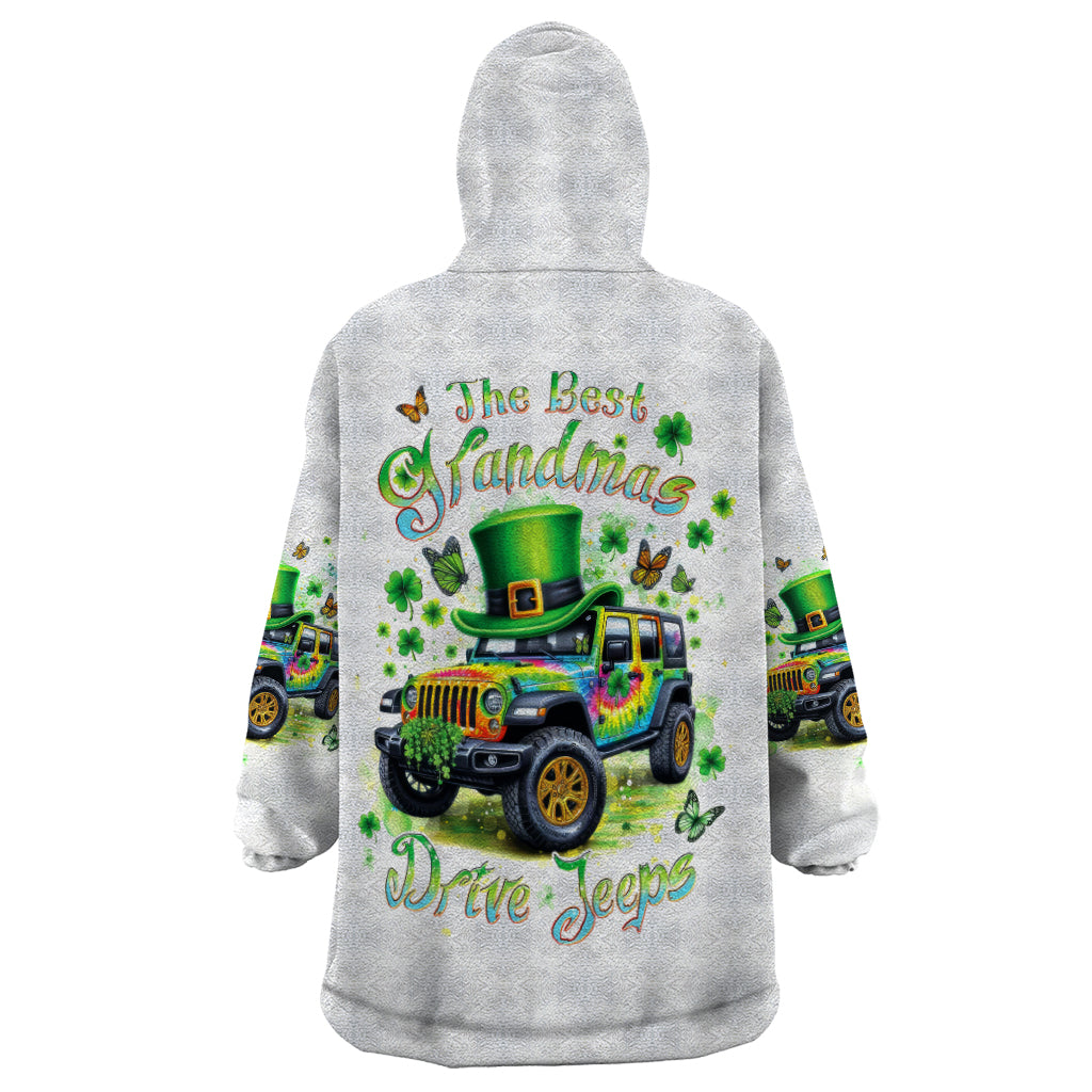 Irish Jeep Wearable Blanket Hoodie The Best Grandmas Drive Jeeps