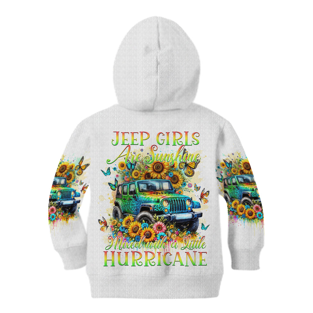 Hippie Jeep Kid Hoodie Jeep Girls Are Sunshine Mixed With A Little Hurricane