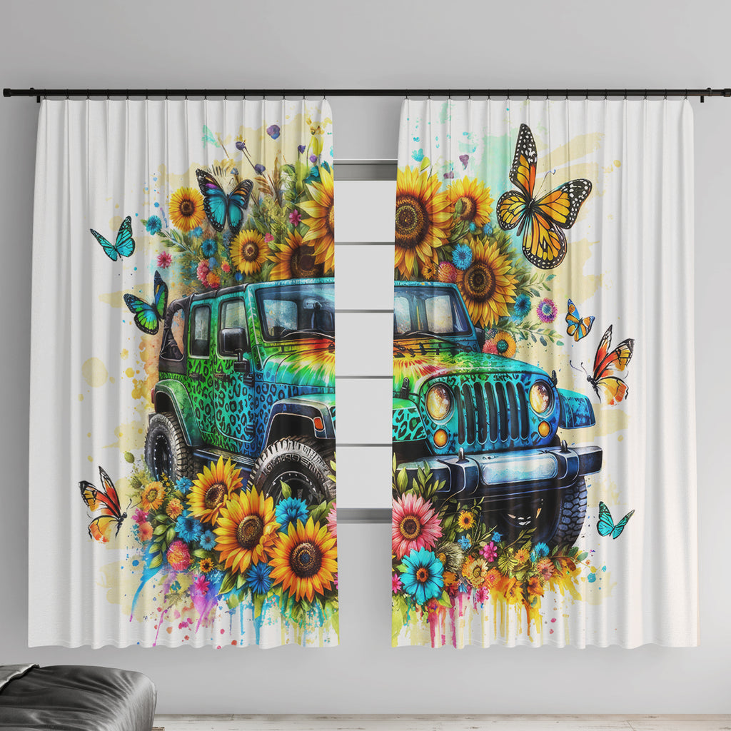 Hippie Jeep Window Curtain Jeep Girls Are Sunshine Mixed With A Little Hurricane