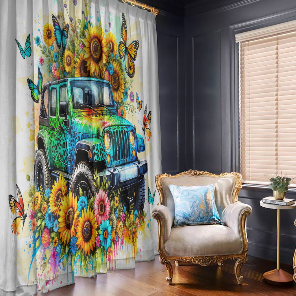 Hippie Jeep Window Curtain Jeep Girls Are Sunshine Mixed With A Little Hurricane