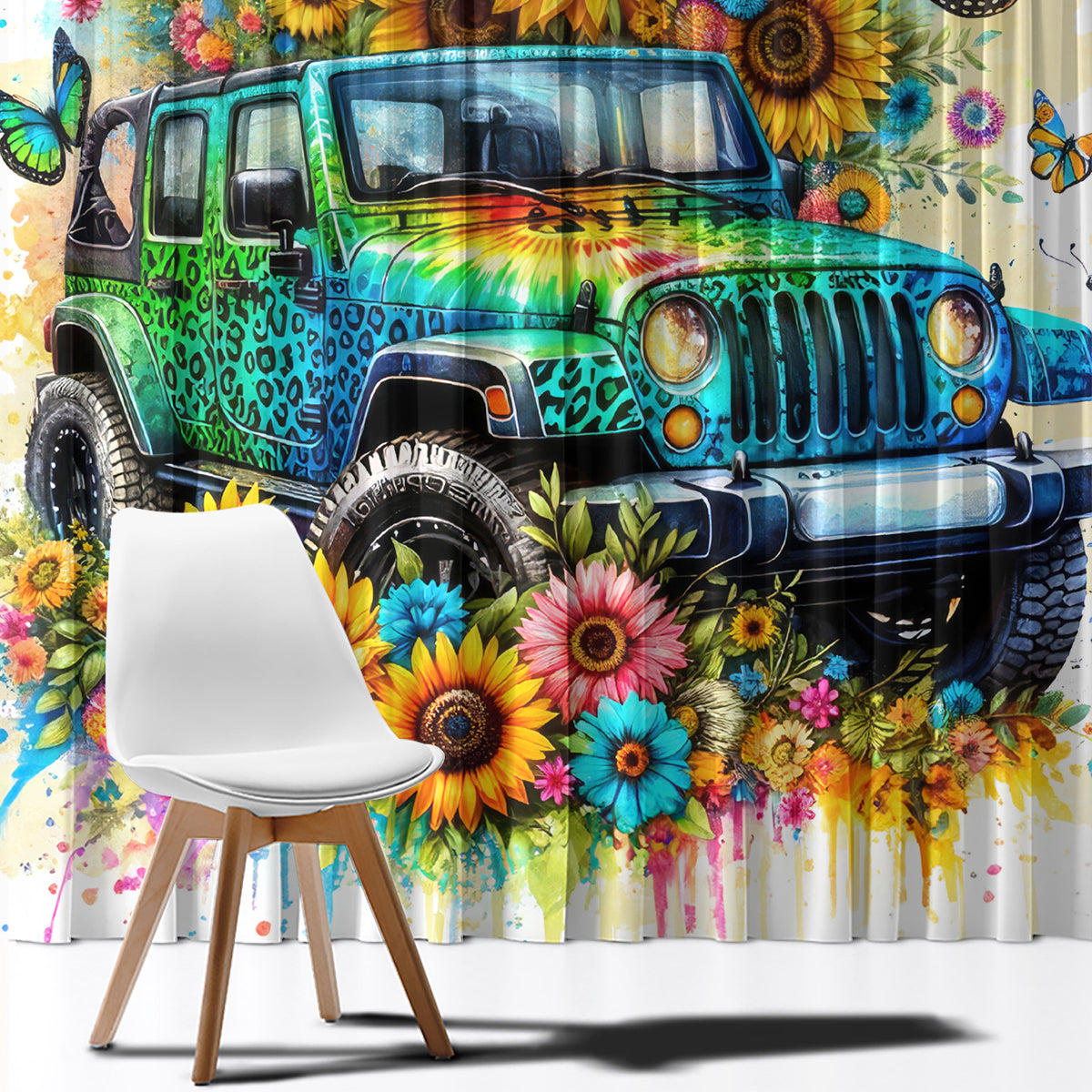 Hippie Jeep Window Curtain Jeep Girls Are Sunshine Mixed With A Little Hurricane