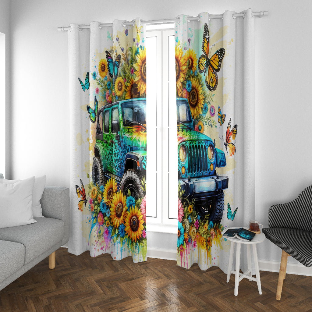 Hippie Jeep Window Curtain Jeep Girls Are Sunshine Mixed With A Little Hurricane