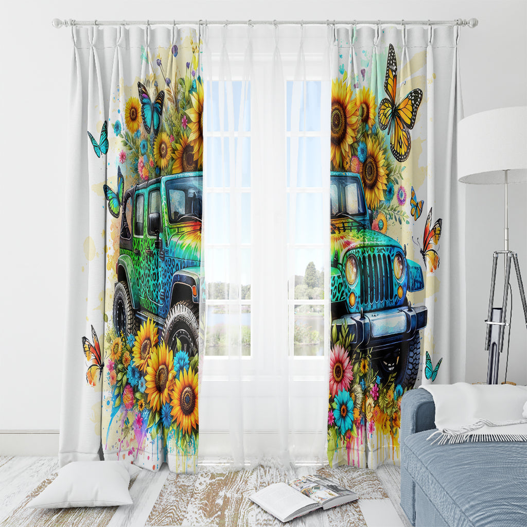 Hippie Jeep Window Curtain Jeep Girls Are Sunshine Mixed With A Little Hurricane