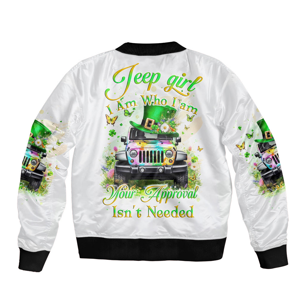 Irish Jeep Bomber Jacket Jeep Girl Iam Who Iam Your Approval Isn't Needed