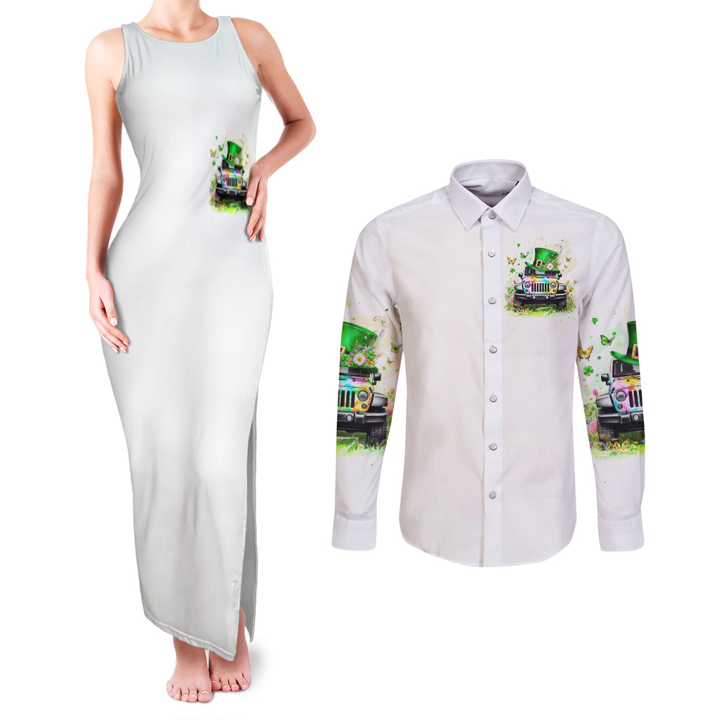 Irish Jeep Couples Matching Tank Maxi Dress and Long Sleeve Button Shirt Jeep Girl Iam Who Iam Your Approval Isn't Needed