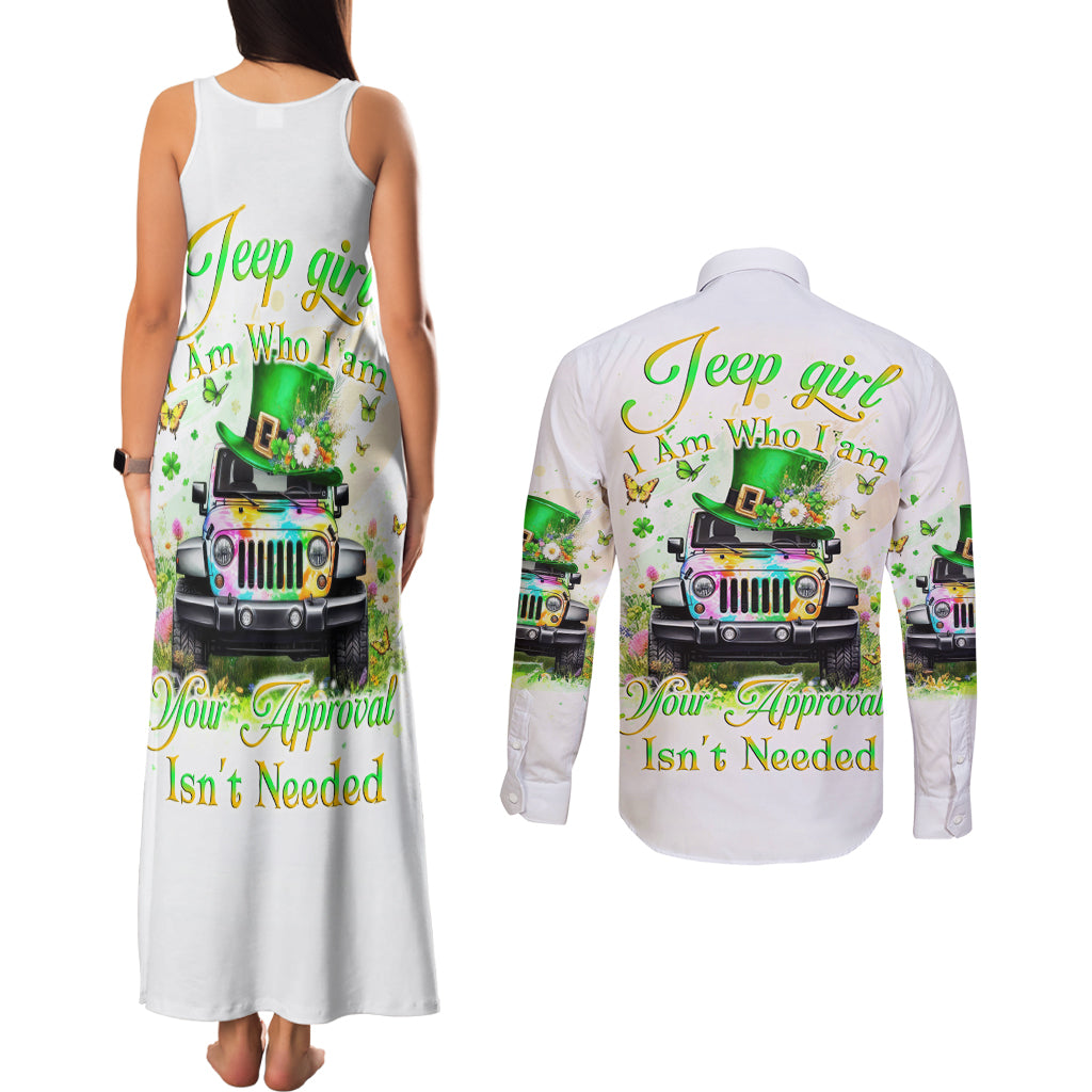 Irish Jeep Couples Matching Tank Maxi Dress and Long Sleeve Button Shirt Jeep Girl Iam Who Iam Your Approval Isn't Needed