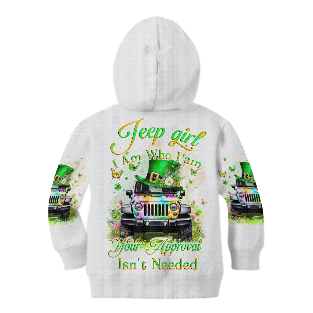 Irish Jeep Kid Hoodie Jeep Girl Iam Who Iam Your Approval Isn't Needed