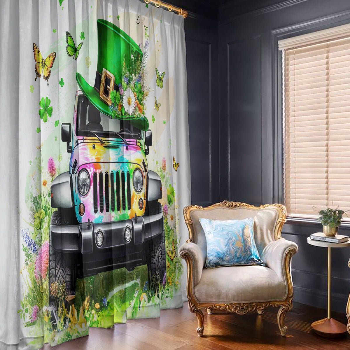 Irish Jeep Window Curtain Jeep Girl Iam Who Iam Your Approval Isn't Needed