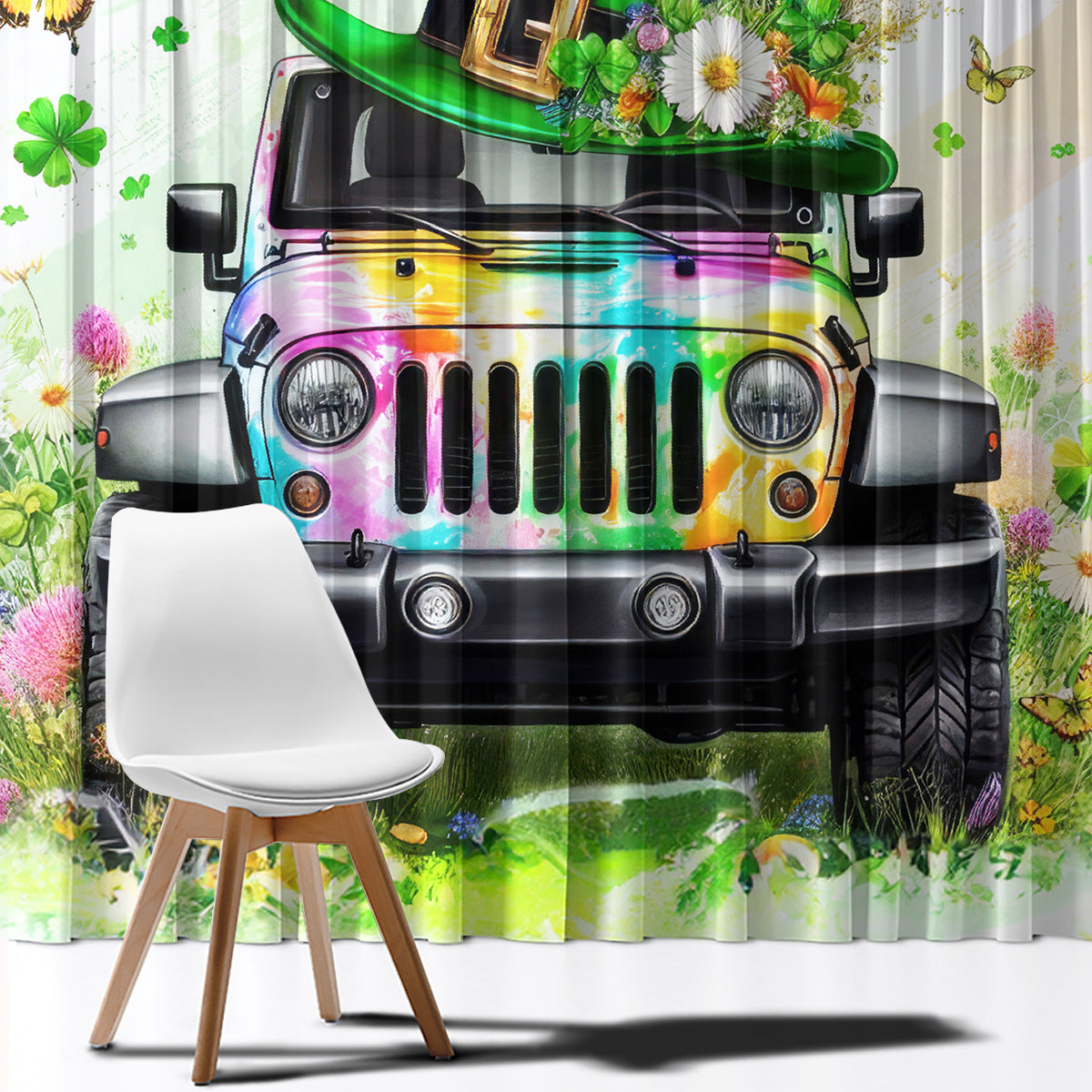 Irish Jeep Window Curtain Jeep Girl Iam Who Iam Your Approval Isn't Needed